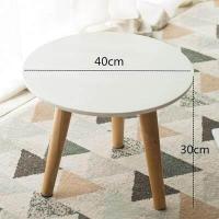 ราคา แสงจันทร์ โต๊ะไม้ขนาดเล็กโต๊ะกาแฟทรงกลมเล็กขนาดเล็กแบบเรียบง่ายโต๊ะ (20054888566)