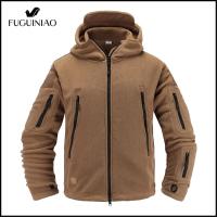 ราคา Fuguiniao Outdoor Fleece Softshell Jacket ทหารยุทธวิธี Man Casual Hooded Jacket Outerwear Coat Army Clothes (16948045275)