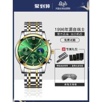 ราคา Swiss watches men advanced mechanical watch authentic business big dial 10 male money brand quartz watch (16542761885)