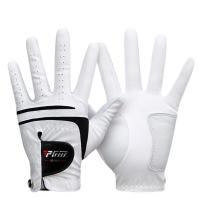 ราคา PGM Men Golf Gloves White Breathable Kid Lambskin Genuine Leather Sport Hand Glove Wear Single Left Right Handed Batting (16513362737)