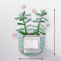 ราคา HelloYoung In Stock 1Pcs PU Foam Switch Sticker Green Plants Animals On off Protective Cover 3D Cute Luminous Wall Stickers Home Decor (20263111860)