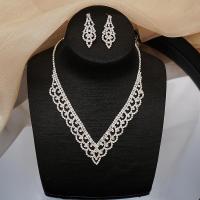 ราคา V รูปคลื่น ชุดต่างหูสร้อยคอเพชรสวยหรู ชุดเดรสโซ่ไหปลาร้าเรียบหรูเครื่องประดับแมทช์ง่ายสำหรับผู้หญิง (19629483202)