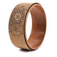 ราคา Cork Yoga Wheel for Yoga Poses and Backbends Inversions Wood Effect and Mandala Print Dharma Yoga Prop Wheel (17758280601)