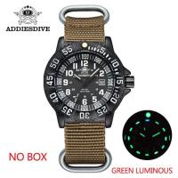 ราคา Addies นาฬิกาทหารผู้ชายนาฬิกาลำลองกีฬากลางแจ้งเรืองแสงนาฬิกาควอตซ์อเนกประสงค์นาโต้กันน้ำไนลอน (20051256277)
