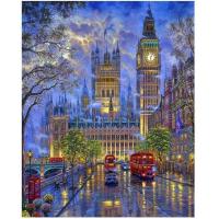 ราคา นาฬิกาลอนดอนภาพวาดดิจิตอลผ้าใบภาพศิลปะผนังสมัยใหม่สำหรับงานศิลปะที่บ้าน Hiasan Kamar ไร้กรอบ 5ซม ไอเดียของขวัญ (2053456332)