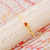 ราคา พร้อมส่ง แหวนพลอยแท้ แหวนพลอยสีส้มแซฟไฟร์ ทองคำแท้9K ทอง37 5 9KAR47 (19050871139)