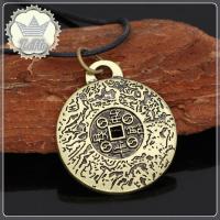 ราคา รูปแบบล่าสุด จี้เหรียญนำโชค จี้พระทองคำแท้ Money Amulet นำความโชคดีและความมั่งคั่ง จี้สร้อยคอ เครื่องรางเงิน จี้เหรียญเงินทองแดง การประกันคุณภาพ 30 x 1 8 มม Wealth Fortune Lucky จริงและมีประสิทธิภาพ พ