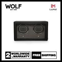 ราคา กล่องหมุน กล่องนาฬิกา WOLF1834 รุ่น DOUBLE CUB WINDER WITH COVER BLACK (12897287083)
