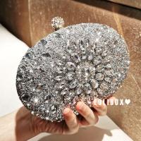 ราคา Rhinestone sunflower diamond full diamond goose egg small clutch bag crossbody womens bag dress cheongsam banquet bag JYUE (20562365989)