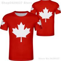 ราคา 2023 NEW CANADA t shirt diy free custom made name number can country t shirt nation flag ca black logo college print photo french clothes (19205489376)