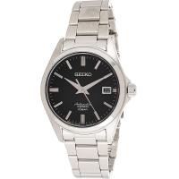 ราคา Seiko Mens Japanese Mechanical Automatic Watch Black Silver (16153923540)