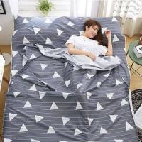 ราคา ถุงนอนเดินทางกลางแจ้งโรงแรมแบบพกพาผู้ใหญ่เดี่ยวคู่นอนสุขอนามัยผ้าฝ้ายแผ่นถุงนอนสกปรก (14823557998)