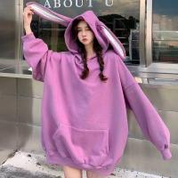 ราคา เสื้อแขนยาว เสื้อกันหนาว เสื้อกันหนาว ผญ เสื้อกันหนาว ผช เสื้อมีฮู้ดผู้หญิง เสื้อกันหนาว ผ้าสำลีแบบสวม หูกระต่าย น่ารัก ผ้านิ่ม สวมใส่สบาย สไตส์เกาหลี (19899332409)