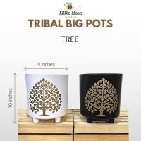 ราคา A Boutique01 กระถางต้นไม้ลายชนเผ่าขนาดใหญ่มีสไตล์ สวนของผึ้งน้อย (18921167162)