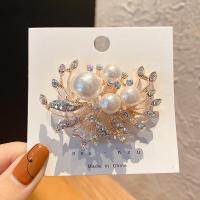 ราคา Korean Rhinestone Pearl Luxury Brooch Flower Fashion Brooch Pin Accessories (20385064889)