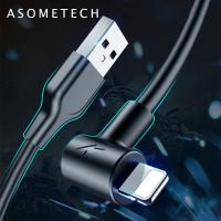 ราคา 2 1A Quickชาร์จUSBสาย90องศาLightning Fastสายเคเบิลข้อมูลสายชาร์จสำหรับiPhone 6 6S 7 8 Plus 11 Pro Maxที่ชาร์จiPadสายไฟ (4353266430)
