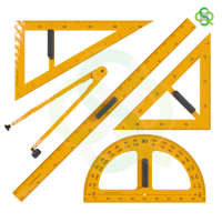 ราคา ชุดอุปกรณ์เรขาคณิตขนาดใหญ่สำหรับห้องเรียน ไม้บรรทัด ไม้สามเหลี่ยม ไม้ฉาก ไม้โพรแทคเตอร์ วงเวียน สำหรับคุณครู (16481208705)