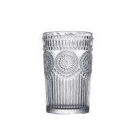 ราคา แก้วน้ำ สไตล์วินเทจ ขอบทอง ทรงสูง คุณภาพพรีเมียม (16653919274)