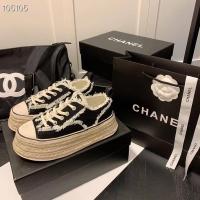 ราคา PRE ORDER รองเท้าผ้าใบเสริมส้น สไตล์ CHANEL (20537047949)