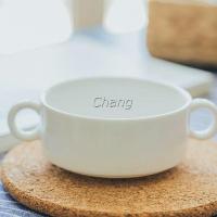 ราคา Chang ถ้วยซุป เซรามิกส์ ชามซุป ถ้วยโจ๊ค มีหูจับทั้งสองด้านสีสันสะดุดตา ถ้วยซุป Soup cup (11824720158)