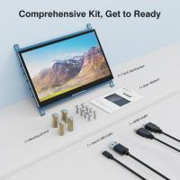 ราคา แผงหน้าจอสัมผัสขนาด7นิ้ว IPS Raspberry จอแสดงผล LCD DIY หน้าจอ Capacitive Touch HD จอแสดงผล1024X600จอแสดงผล HD แบบพกพา (16159048718)