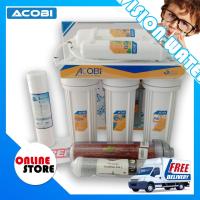 ราคา ACOBI เครื่องกรองน้ำ 5 ขั้นตอน ไส้กรองน้ำแร่ 2 ขั้นตอน พร้อมอุปกรณ์ครบชุด แถมฟรีไส้กรองน้ำ PP 5 micron 1 Fitting เกลียว 2 สาย 2 6 (16736097993)