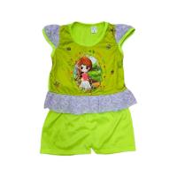 ราคา ชุดเซ็ตเด็ก เสื้อแขนสั้น แขนระบาย กางเกงขาสั้น ผ้าไมโคร ลายการ์ตูนน่ารัก ชุดเด็กผู้หญิง 6 เดือน 2 ขวบ FAS0015 (21170992117)