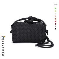 ราคา LIKEBAG แฟชั่นกระเป๋าสตรีทอ Messenger กระเป๋าสตรี PU หนังกระเป๋ากล้องเต้าหู้กระเป๋าสะพาย Messenger ได้ (16607266804)