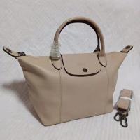 ราคา กระเป๋า Longchamp แท้ crossbody bag หนังแกะ กระเป๋าถือ (19613932736)