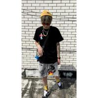 ราคา Stussy ผู้ชายและผู้หญิงแฟชั่นลำลองเสื้อยืดแขนสั้น (16427278409)