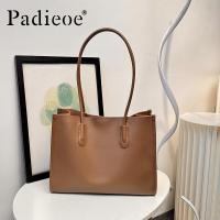 ราคา PADIEOE Womens Bag 2024 New womens bag Tote Bag Leather large capacity commuter bag Single shoulder bucket bag (21248973897)