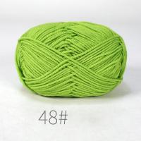ราคา เสื้อสเวตเตอร์ถักถักผ้าฝ้ายสีขาวนม4ply 50กรัมงานหัตถกรรมเสื้อกันหนาวกำมะหยี่ใยหนา DIY (20935895034)