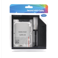 ราคา New Universal 9 5 mm 2nd HDD Caddy SATA 3 0 Plastic Material For Laptop 9 5mm DVD CD ROM Optical Bay 2 5 SSD HDD Case (1363576321)