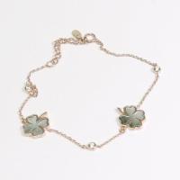 ราคา สร้อยข้อมือ สร้อยข้อมือเงิน กำไลข้อมือ กำไลข้อมือใบโคลเวอร์ สร้อยข้อมือใบโคลเวอร์ วัสดุคุณภาพ เงินแท้ 100 ไม่ลอก ใส่อาบน้ำได้ NAJU (19833686622)