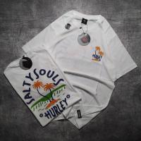 ราคา เสื้อยืด พิมพ์ลาย HURLEY SALTY SOULS คุณภาพสูง สีขาว (20621328748)