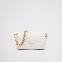 ราคา Prada System nappa patchwork shoulder bag (21228409300)