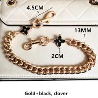 ราคา กระเป๋าผู้หญิงสายโซ่แฟชั่นโลหะอลูมิเนียมพวงกุญแจพรีเมี่ยมสะพายข้างแบบไหล่เดียวสายคล้องคอหนาสายโซ่สีทอง13มม อุปกรณ์สายคาด DIY พรีเมี่ยมสายคล้องมือถือ (18226426289)