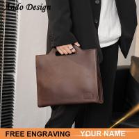 ราคา กระเป๋าเอกสารผู้ชายหนังแท้วินเทจแล็ปท็อปกระเป๋าสะพายกระเป๋าถือสำนักงานธุรกิจสบายๆยุโรป (15050874582)