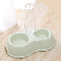 ราคา BO01 ที่น้ำอาหารและน้ำ แบบ 2 หลุม 500ml ชามอาหารสัตว์เลี้ยง 2in1 Pet Bowl Water (4273990691)