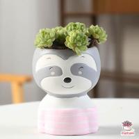 ราคา กระถางดินเผาเคลือบสี หัวสัตว์น้อย กระถางต้นไม้ ไม้อวบน้ำ กุหลาบหิน cactus succulentหลากหลายสายพันธุ์ (4631892932)