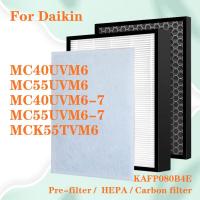 ราคา สำหรับเครื่องกรองอากาศ Daikin MC40UVM6 MC55UVM6 MC55UVM6 7 MC40UVM6 7 MCK55TVM6 KAFP080B4E ชุดเปลี่ยนแผ่นกรอง HEPA และกำจัดกลิ่นตัวกรองคาร์บอน (20152993022)