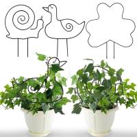 ราคา ที่ยึดไม้ระแนงเป็นรูปสัตว์รูปทรงเรขาคณิต6แบบโครงกันสนิมสำหรับปีนเหล็กเสริมดอกไม้กระถางอุปกรณ์ตกแต่งสวน (19792436983)