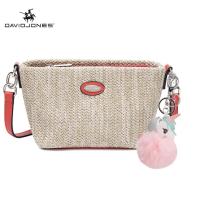 ราคา David Jones Paris กระเป๋าสานสะพายข้าง สำหรับผู้หญิง (19982028711)