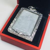 ราคา เครื่องประดับผู้หญิงผู้ชายพระเด็จเนื้อหยกมอบหยกขาวพม่าแท้ในกรอบเงินโชคลาภคุ้มค่าน่าสะสมเสริมบารมีCHUENSUWANNAKUL CSK Collectionสรรหา (1420140871)