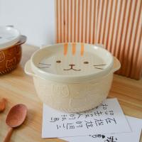 ราคา เซรามิกฝาชามทรงแมวสุดสร้างสรรค์แบบมีฟองชามก๋วยเตี๋ยวคนเดียวของใช้บนโต๊ะอาหารสีถ้วยซุปน่ารักชามญี่ปุ่น Vdma (20684390795)