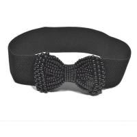 ราคา Ms elastic obi pearl waist seals joker quality wide pearl bow brown belt (18825170015)