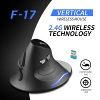 ราคา เมาส์ไร้สายZELOTES F 17เมาส์แนวตั้ง2 4GHz 6ปุ่มErgonomic 3ปรับDPIสำหรับPCแล็ปท็อป (14610470668)