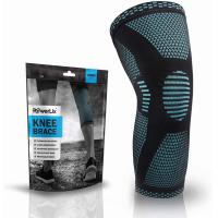 ราคา POWERLIX Knee Compression Sleeve Best Knee Brace for Knee Pain for Men Women Knee Support for Running Basketball Weightlifting Gym Workout Sports Blue Medium (15261424878)