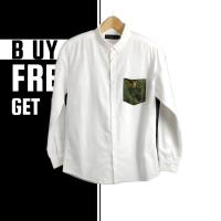 ราคา SHIRT Ralph Laurens Sophisticate Shirt Plain White Long Sleeve Shirt Size S 3XL Ready Stock (20550474779)