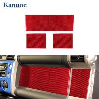 ราคา สติกเกอร์แผงอุปกรณ์ตกแต่งภายในรถยนต์คาร์บอนไฟเบอร์สีแดงสำหรับ Toyota FJ Cruiser 2007 2021 (20196039462)